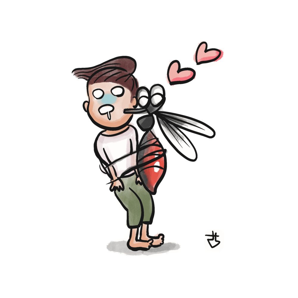 蚊に好かれる人